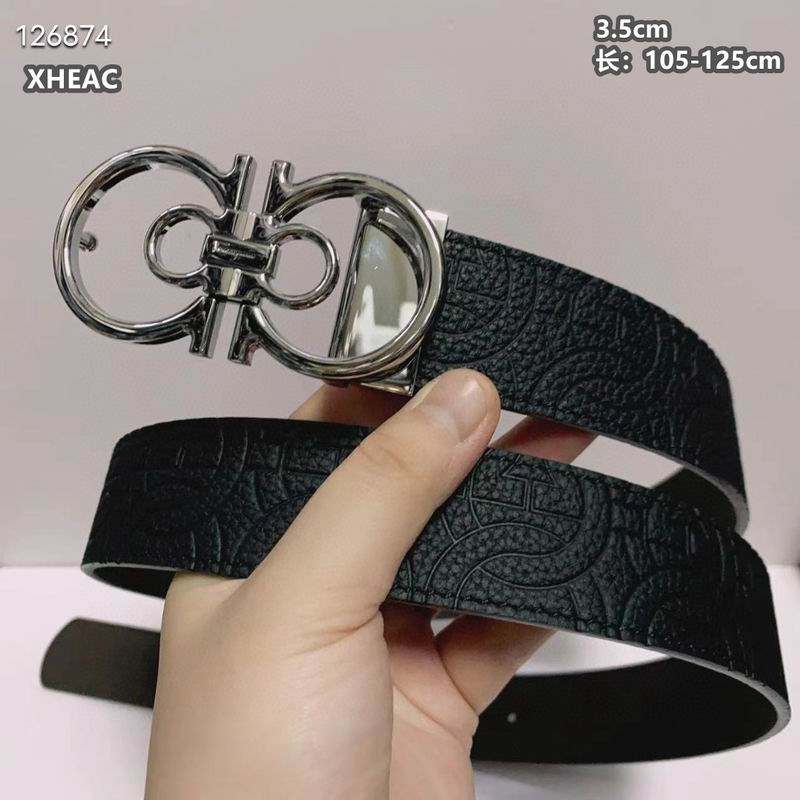 Ferragamo belt 35mmX105-125cm 8L107